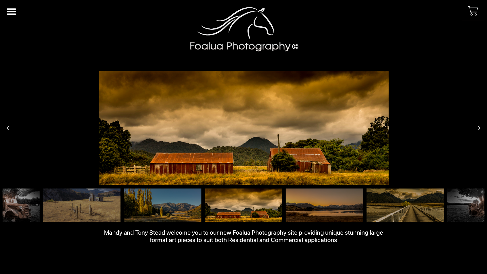 Screenshot of Foalua Photography